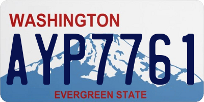 WA license plate AYP7761