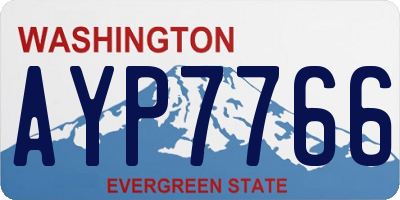 WA license plate AYP7766