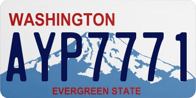 WA license plate AYP7771