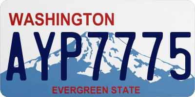 WA license plate AYP7775