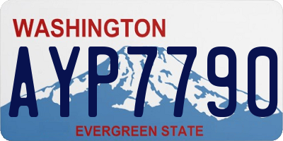 WA license plate AYP7790