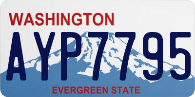 WA license plate AYP7795