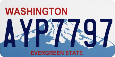 WA license plate AYP7797