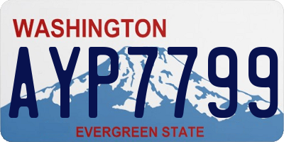 WA license plate AYP7799