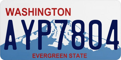WA license plate AYP7804