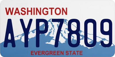 WA license plate AYP7809