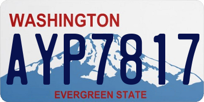 WA license plate AYP7817