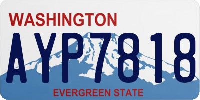 WA license plate AYP7818