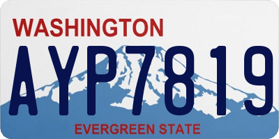 WA license plate AYP7819