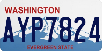 WA license plate AYP7824