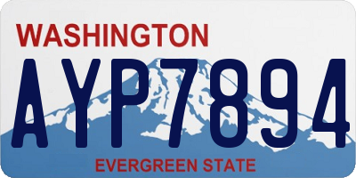 WA license plate AYP7894