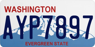 WA license plate AYP7897