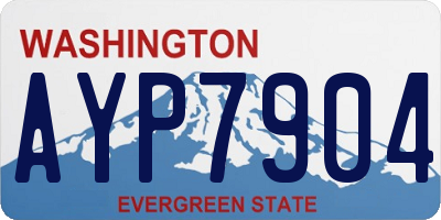 WA license plate AYP7904