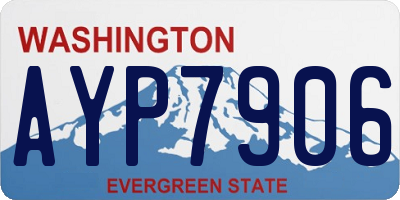WA license plate AYP7906