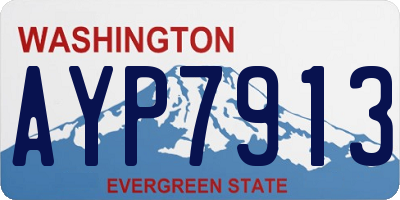 WA license plate AYP7913
