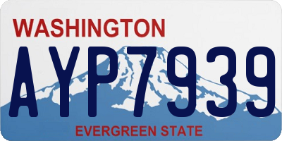 WA license plate AYP7939