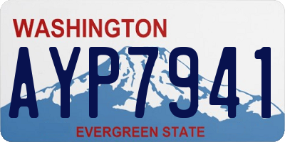 WA license plate AYP7941