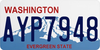 WA license plate AYP7948