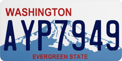 WA license plate AYP7949