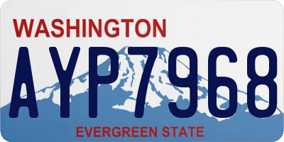 WA license plate AYP7968
