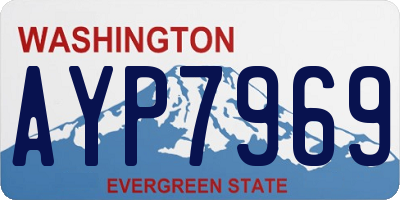 WA license plate AYP7969