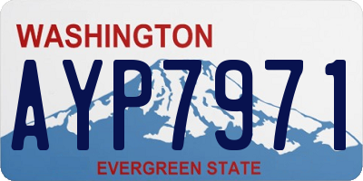 WA license plate AYP7971