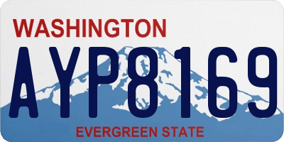 WA license plate AYP8169