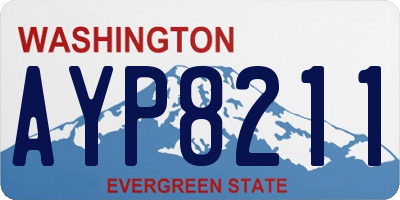 WA license plate AYP8211
