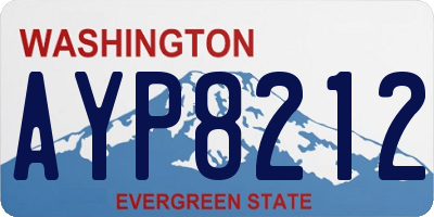 WA license plate AYP8212