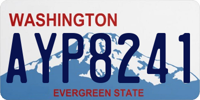 WA license plate AYP8241