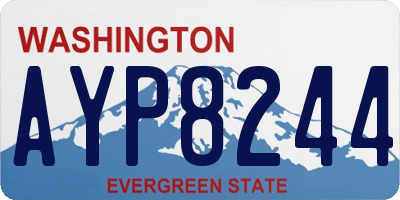 WA license plate AYP8244