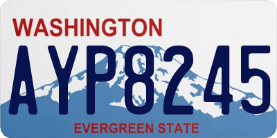 WA license plate AYP8245