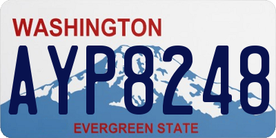 WA license plate AYP8248