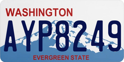 WA license plate AYP8249