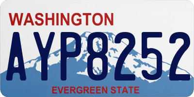 WA license plate AYP8252