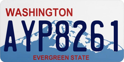 WA license plate AYP8261