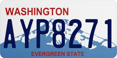 WA license plate AYP8271