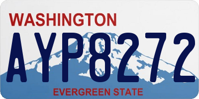 WA license plate AYP8272