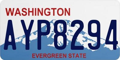 WA license plate AYP8294