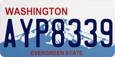 WA license plate AYP8339