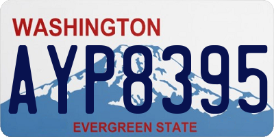 WA license plate AYP8395