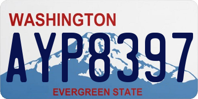 WA license plate AYP8397