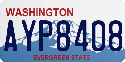 WA license plate AYP8408