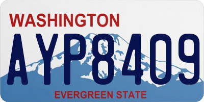 WA license plate AYP8409