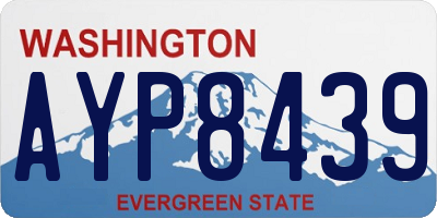 WA license plate AYP8439