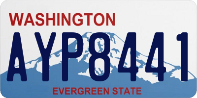 WA license plate AYP8441