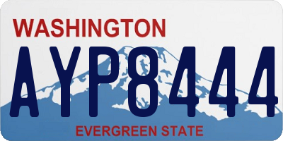 WA license plate AYP8444