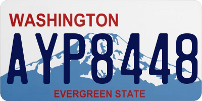 WA license plate AYP8448