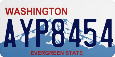 WA license plate AYP8454