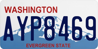 WA license plate AYP8469